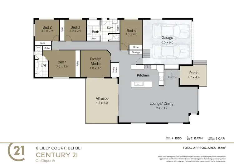 Floorplan of Homely house listing, 8 Lilly Court, Bli Bli QLD 4560