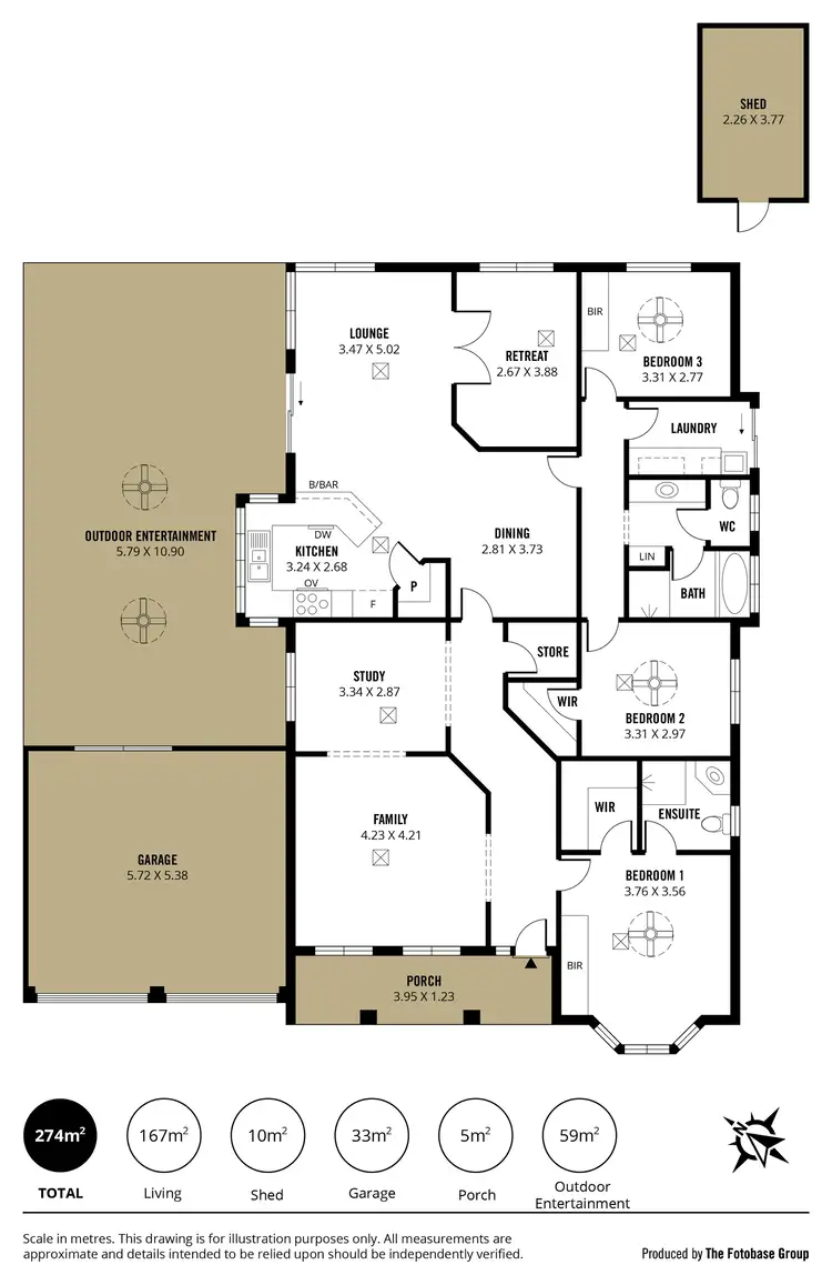 Floorplan of Homely house listing, 77 Somerset Grove, Craigmore SA 5114