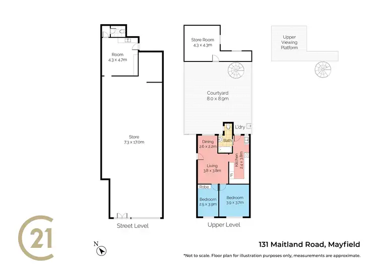 Floorplan of Homely block of units listing, 131 Maitland Road, Mayfield NSW 2304