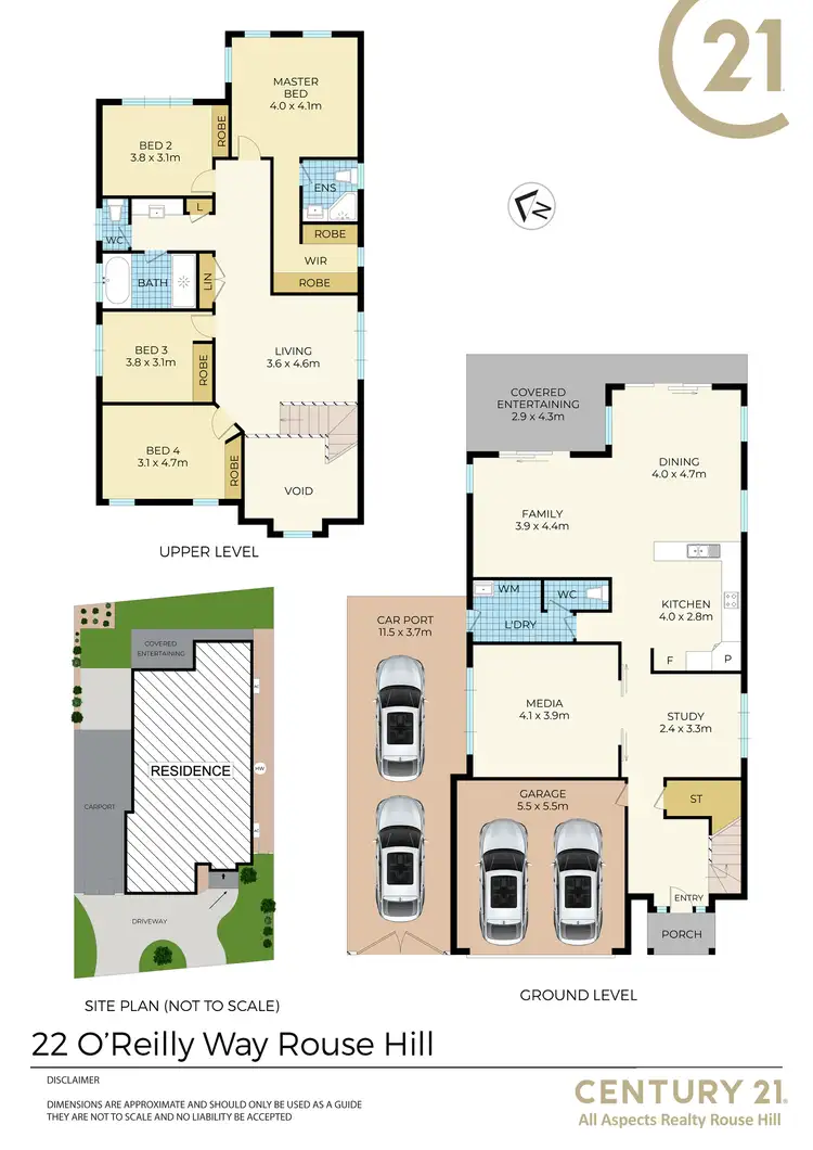 Floorplan of Homely house listing, 22 O'reilly Way, Rouse Hill NSW 2155
