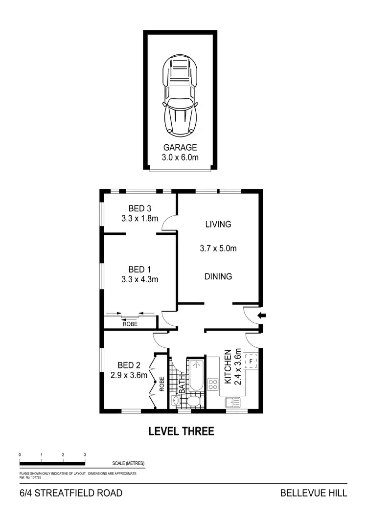 Floorplan of Homely apartment listing, 6/4 Streatfield Road, Bellevue Hill NSW 2023