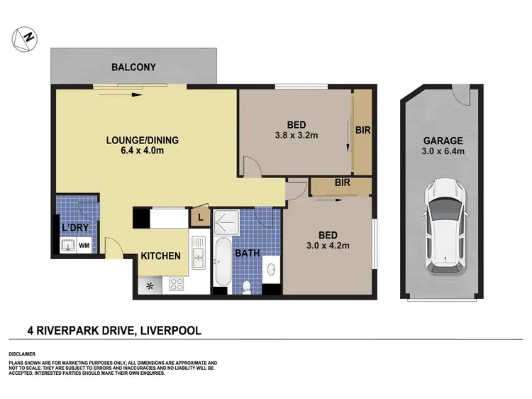 Floorplan of Homely unit listing, 37/4 Riverpark Drive, Liverpool NSW 2170