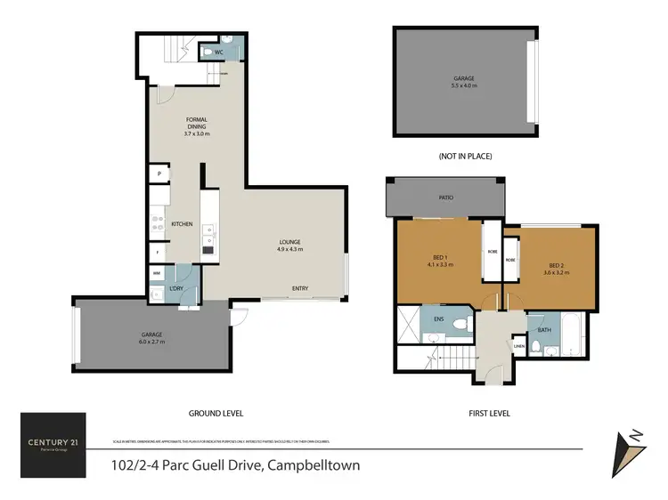 Floorplan of Homely unit listing, 102/2-4 Parc Guell Drive, Campbelltown NSW 2560