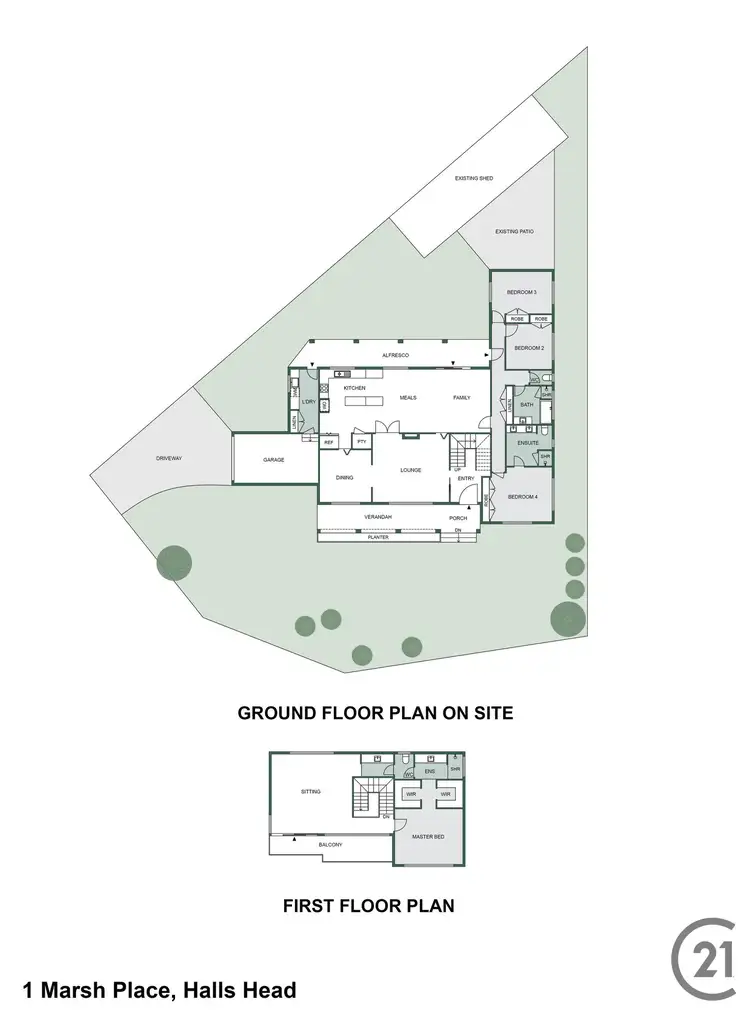 Floorplan of Homely house listing, 1 Marsh Place, Halls Head WA 6210