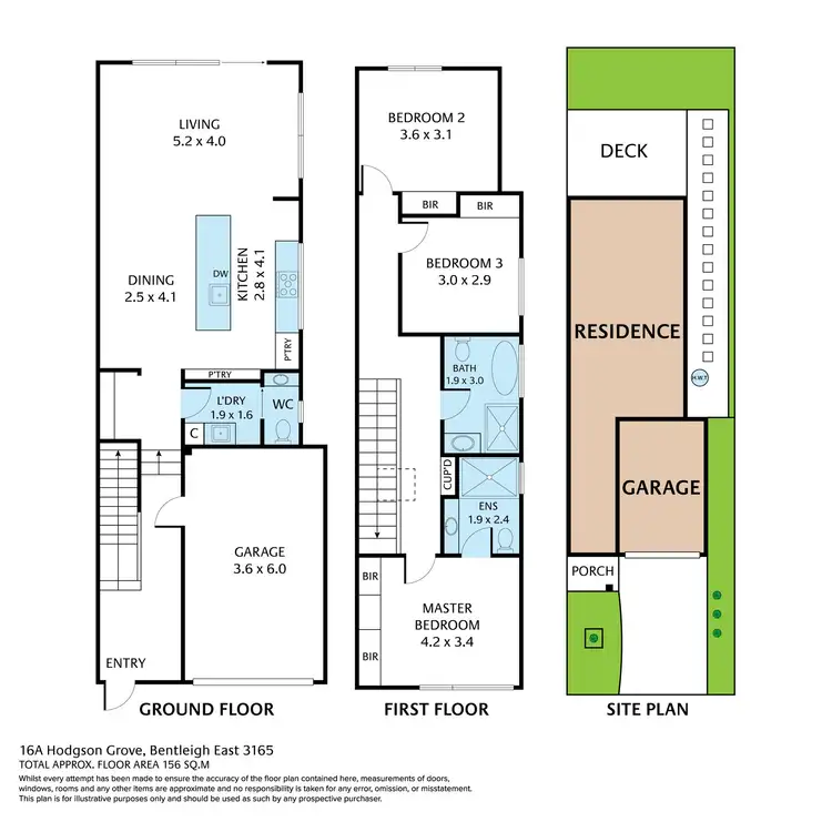Floorplan of Homely apartment listing, 16A Hodgson Grove, Bentleigh East VIC 3165