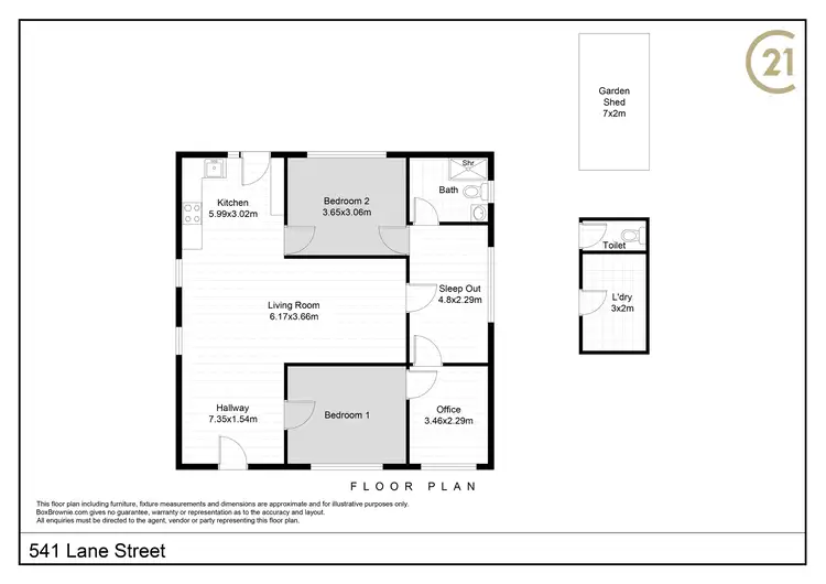 Floorplan of Homely house listing, 541 Lane Street, Broken Hill NSW 2880