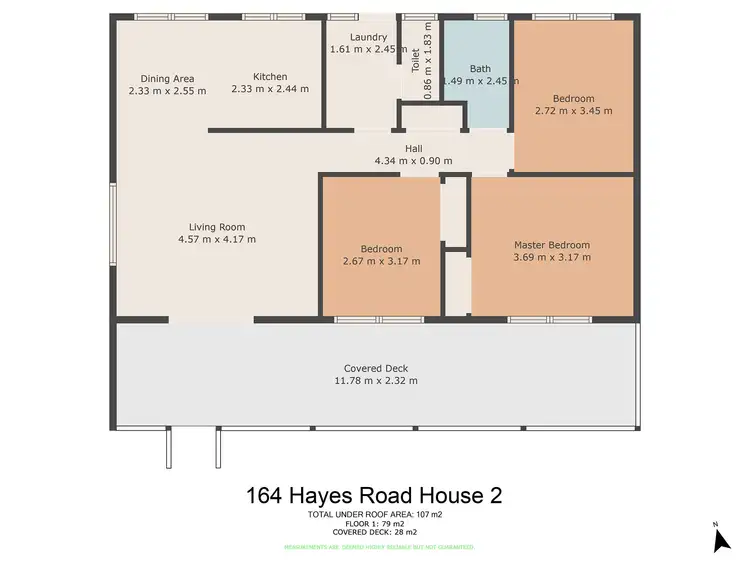 Floorplan of Homely rural property listing, 164 Hayes Road, Lower Wonga QLD 4570