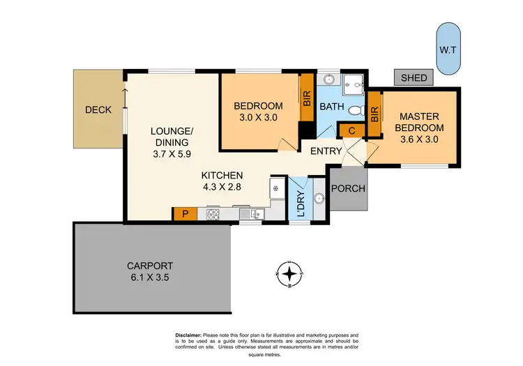 Floorplan of Homely unit listing, 6a Ash Street, Doveton VIC 3177