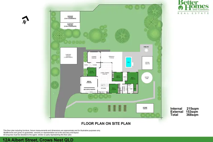 Floorplan of Homely house listing, 12a Albert Street, Crows Nest QLD 4355