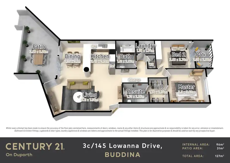 Floorplan of Homely unit listing, 3c/145 Lowanna Drive, Buddina QLD 4575