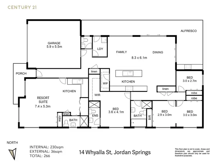 Floorplan of Homely house listing, 14 Whyalla Street, Jordan Springs NSW 2747