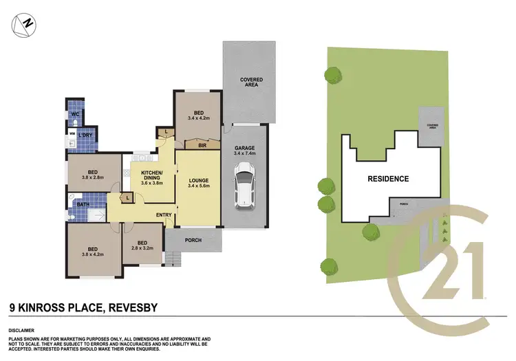 Floorplan of Homely house listing, 9 Kinross Place, Revesby NSW 2212
