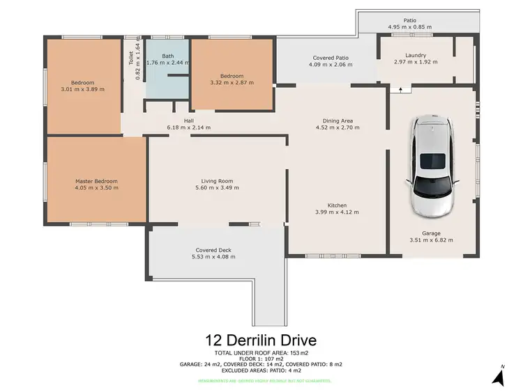 Floorplan of Homely house listing, 11 Derrilin Drive, Gympie QLD 4570