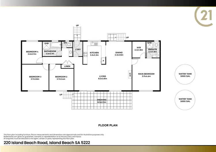 Floorplan of Homely house listing, 220 Island Beach Road, Island Beach SA 5222