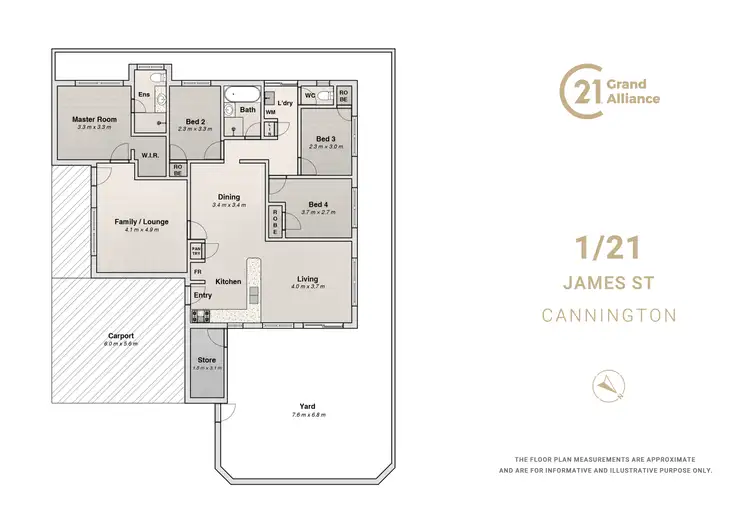 Floorplan of Homely house listing, 1/21 James Street, Cannington WA 6107
