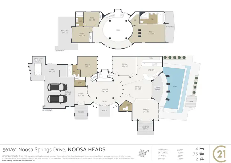 Floorplan of Homely house listing, 561/61 Noosa Springs Drive, Noosa Heads QLD 4567