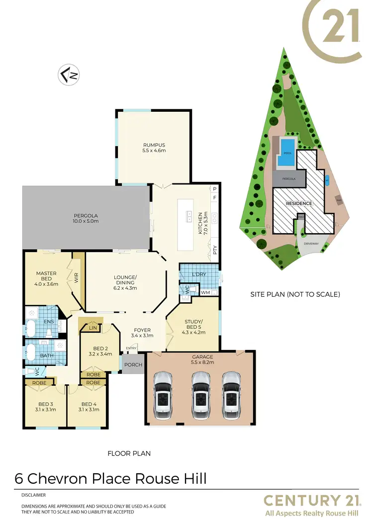 Floorplan of Homely house listing, 6 Chevron Place, Rouse Hill NSW 2155