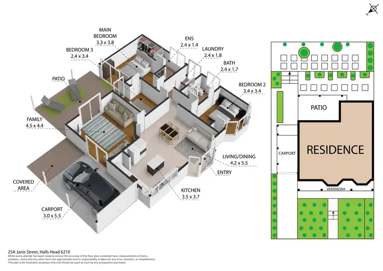 Floorplan of Homely house listing, 25A Janis Street, Halls Head WA 6210