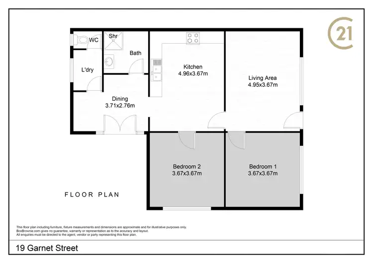Floorplan of Homely house listing, 19 Garnet Street, Broken Hill NSW 2880