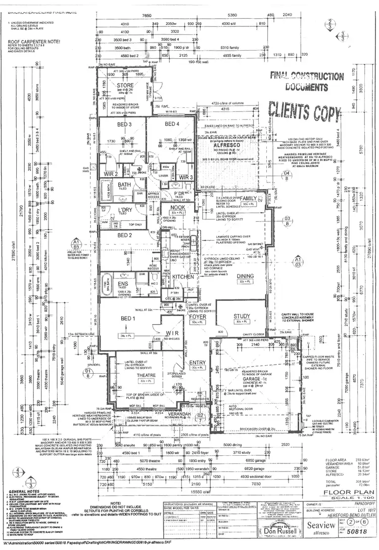 Floorplan of Homely house listing, 10 Hereford Bend, Butler WA 6036