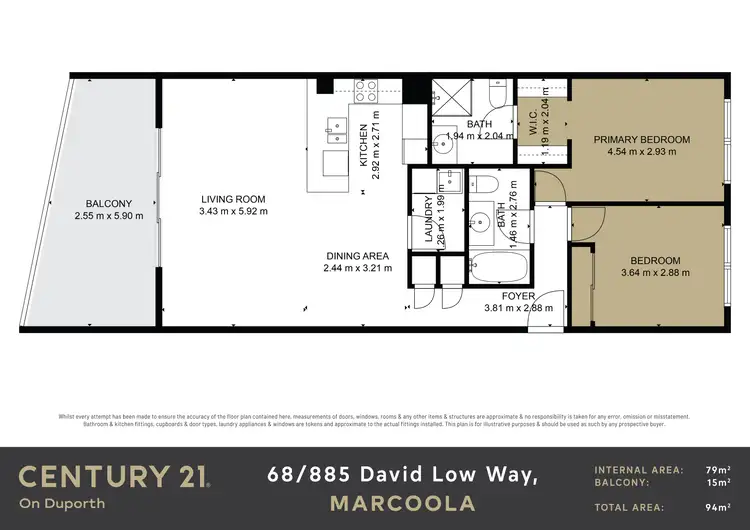 Floorplan of Homely unit listing, 68/885 David Low Way, Marcoola QLD 4564