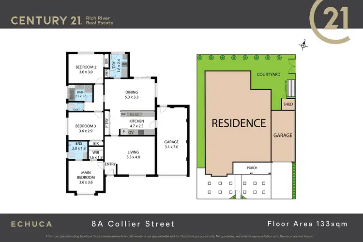 Floorplan of Homely house listing, 8A Collier Street, Echuca VIC 3564