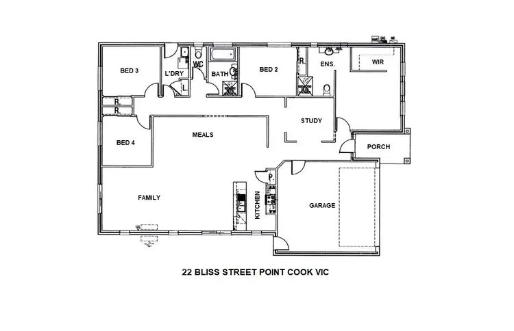 Floorplan of Homely house listing, 22 Bliss Street, Point Cook VIC 3030