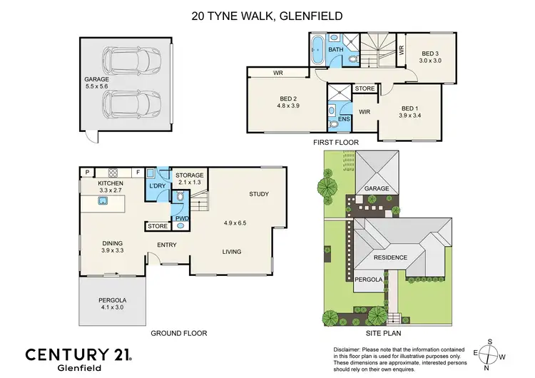 Floorplan of Homely house listing, 20 Tyne Walk, Glenfield NSW 2167
