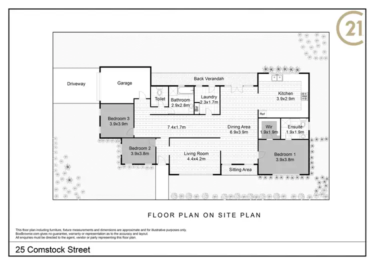 Floorplan of Homely house listing, 23 Comstock Street, Broken Hill NSW 2880