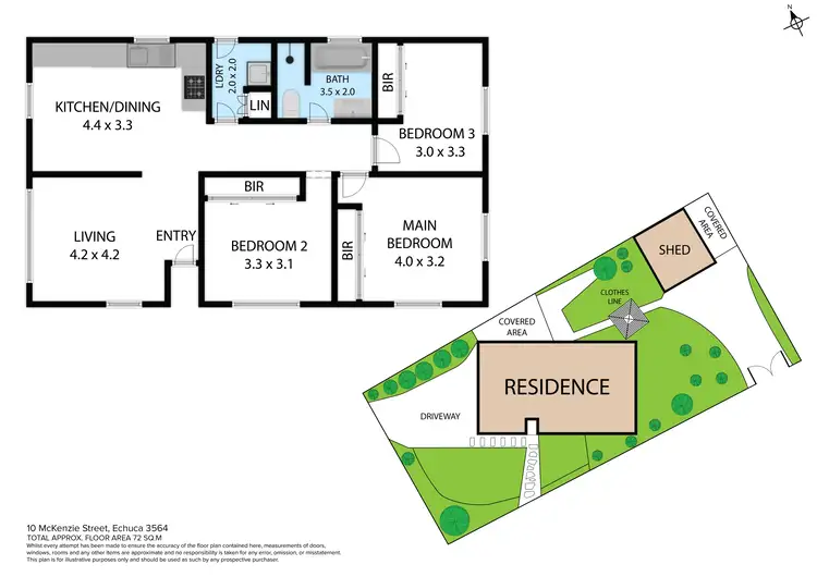 Floorplan of Homely house listing, 10 Mckenzie Street, Echuca VIC 3564