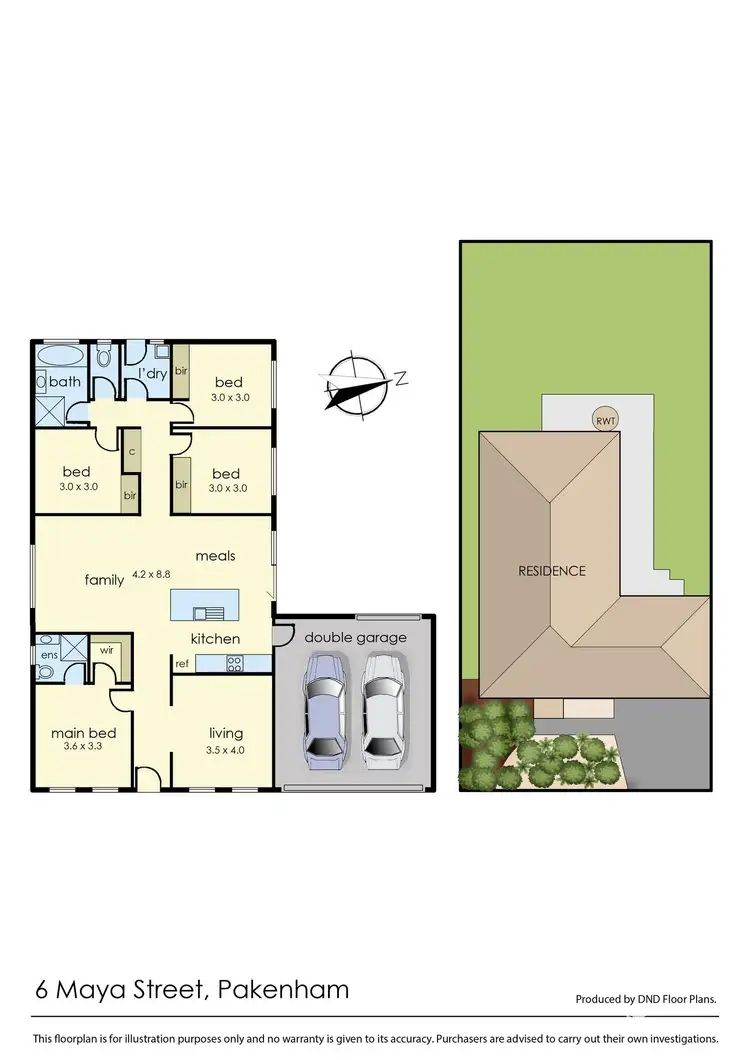 Floorplan of Homely house listing, 6 Maya Street, Pakenham VIC 3810