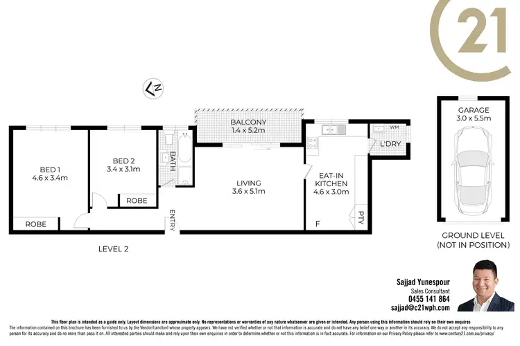 Floorplan of Homely apartment listing, 15/51-55 Neil Street, Merrylands NSW 2160
