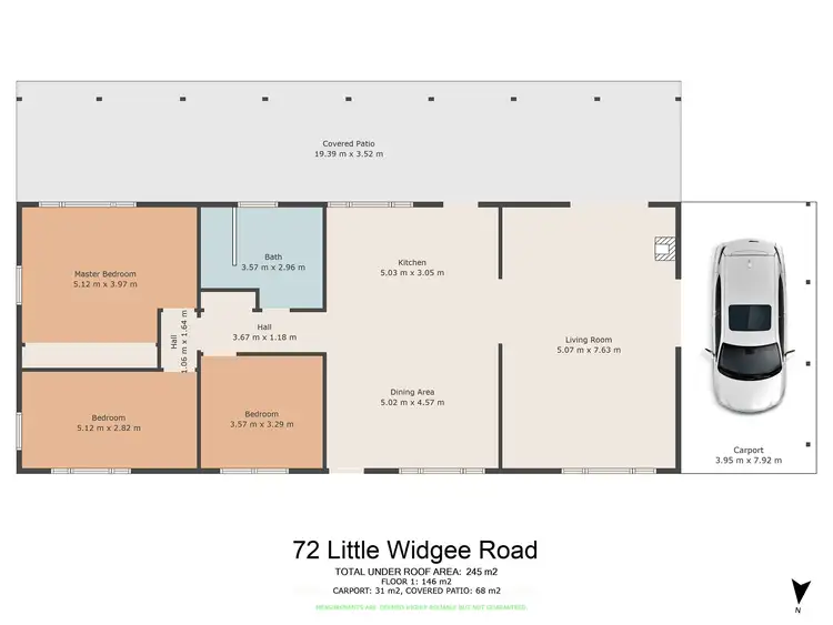 Floorplan of Homely rural property listing, 72 Little Widgee Road, Widgee QLD 4570
