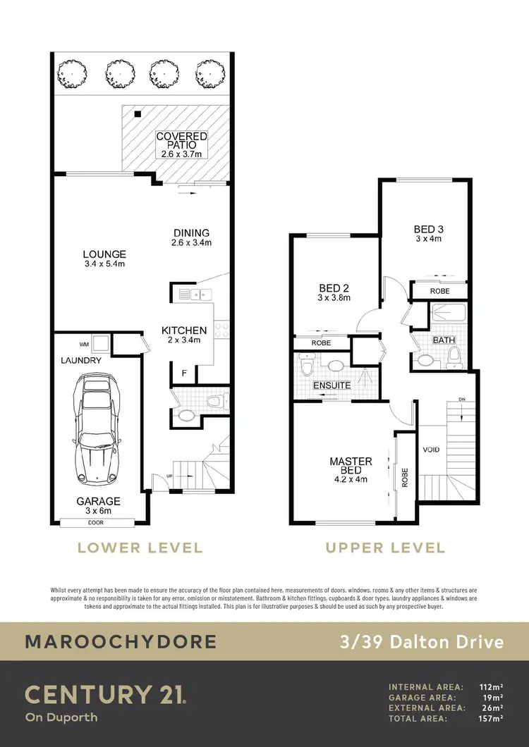 Floorplan of Homely townhouse listing, 3/39 Dalton Drive, Maroochydore QLD 4558