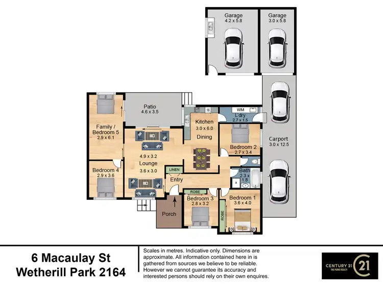 Floorplan of Homely house listing, 6 Macaulay Street, Wetherill Park NSW 2164