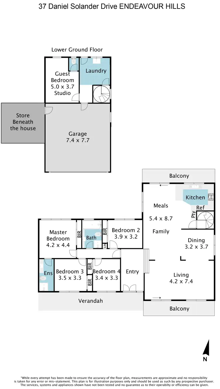 Floorplan of Homely house listing, 37 Daniel Solander Drive, Endeavour Hills VIC 3802