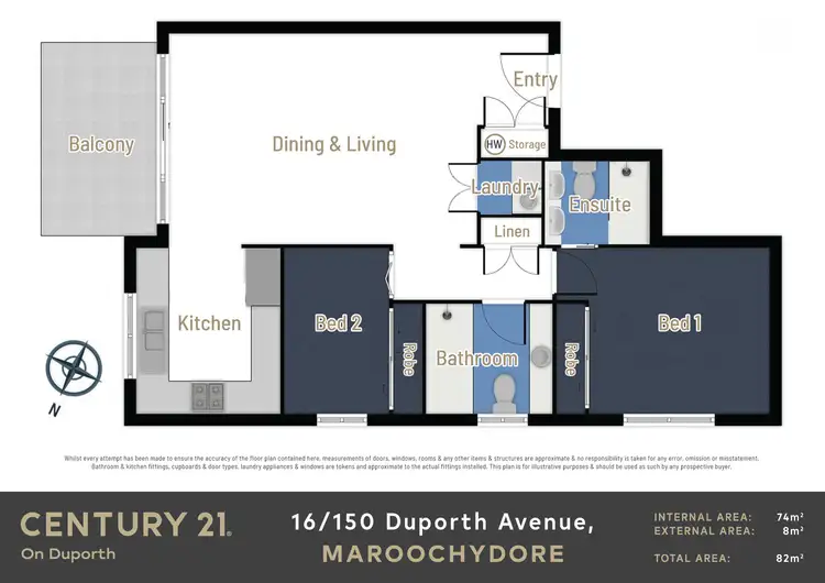 Floorplan of Homely unit listing, 16/150 Duporth Avenue, Maroochydore QLD 4558