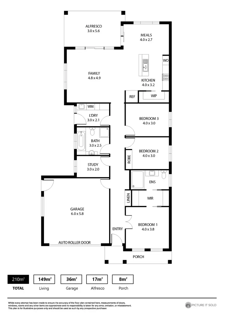 Floorplan of Homely house listing, 21 The Parkway, Nuriootpa SA 5355