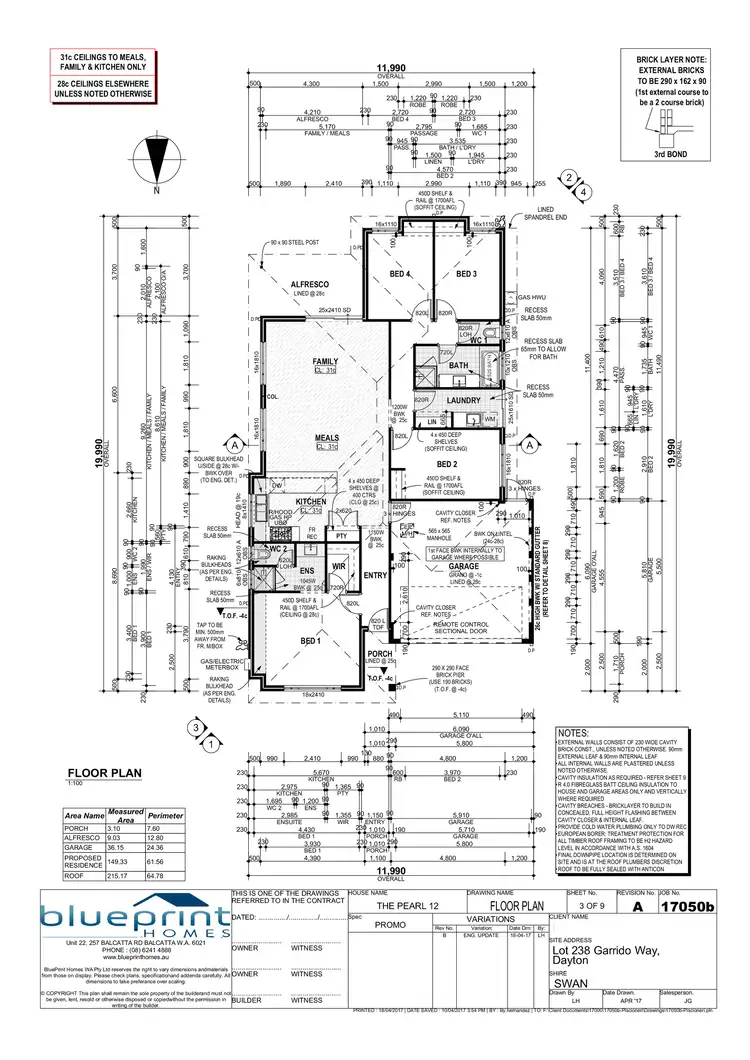Floorplan of Homely house listing, 8 Garrido Way, Dayton WA 6055