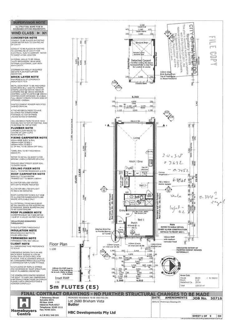 Floorplan of Homely house listing, 9 Brixham Vista, Butler WA 6036
