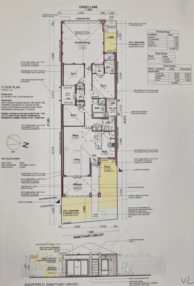 Floorplan of Homely house listing, 150 Sanctuary Circuit, Dawesville WA 6211