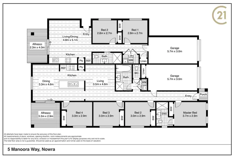 Floorplan of Homely house listing, 5 Manoora Way, Nowra NSW 2541