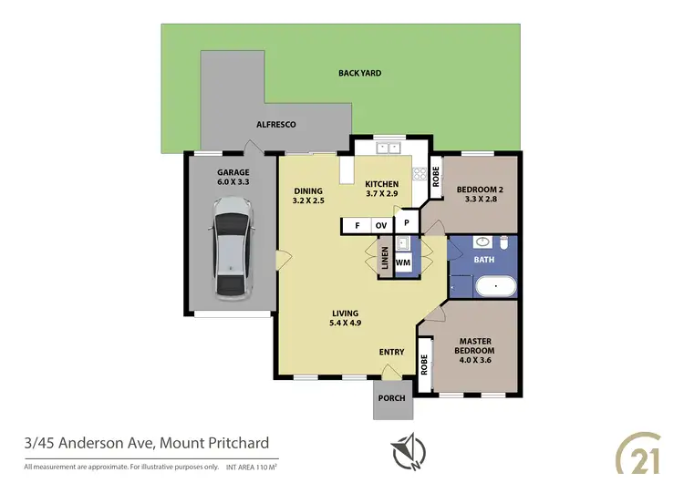Floorplan of Homely villa listing, 3/45 Anderson Avenue, Mount Pritchard NSW 2170