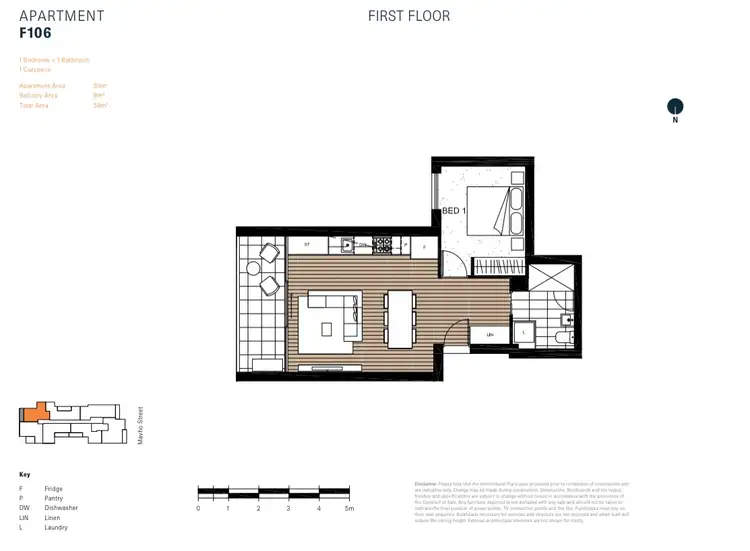 Floorplan of Homely apartment listing, 106/40 Mavho Street, Bentleigh VIC 3204