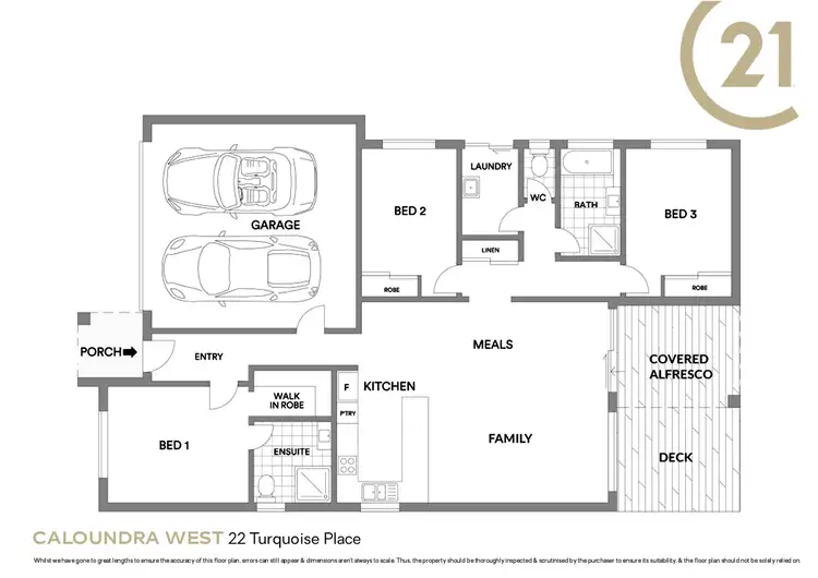 Floorplan of Homely house listing, 22 Turquoise Place, Caloundra West QLD 4551