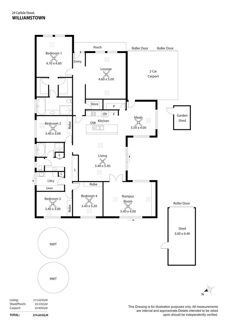 Floorplan of Homely house listing, 24 Carlisle Street, Williamstown SA 5351