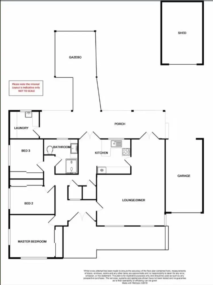 Floorplan of Homely house listing, 98 Berehaven Avenue, Thornlie WA 6108