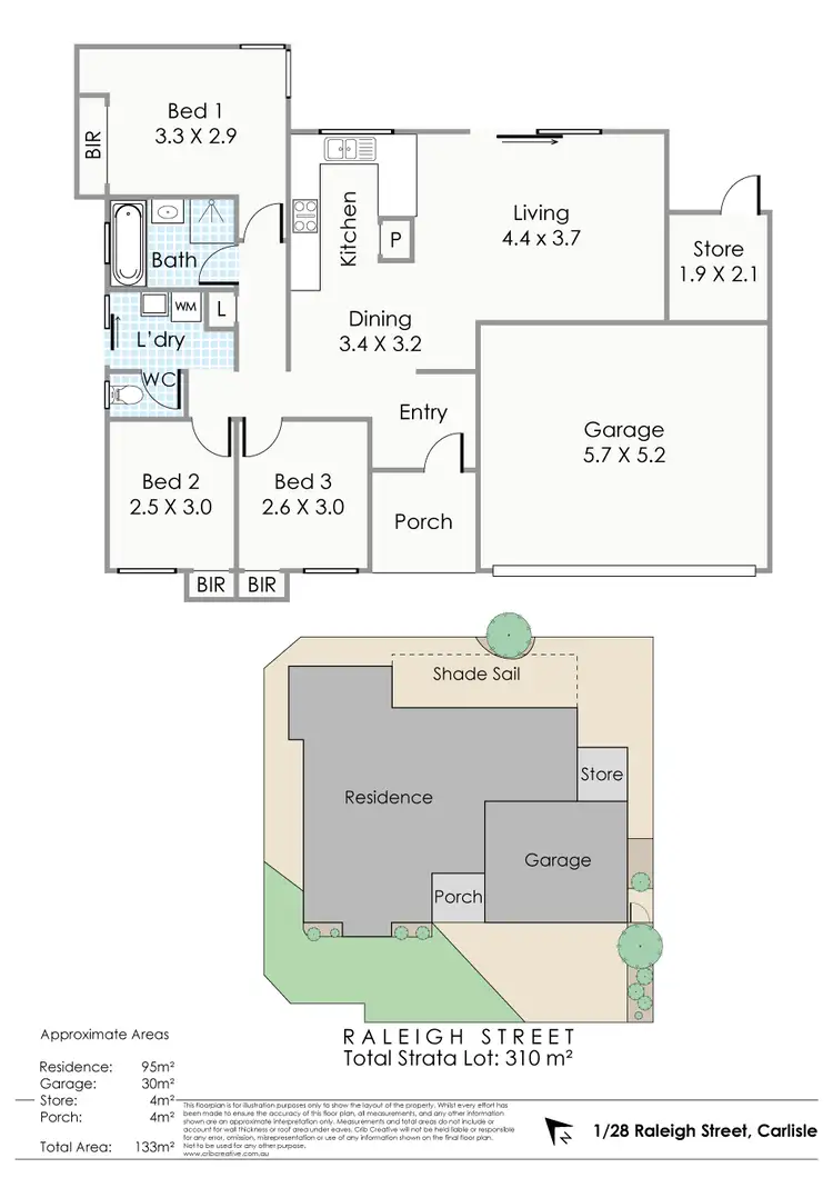 Floorplan of Homely house listing, 1/28 Raleigh Street, Carlisle WA 6101