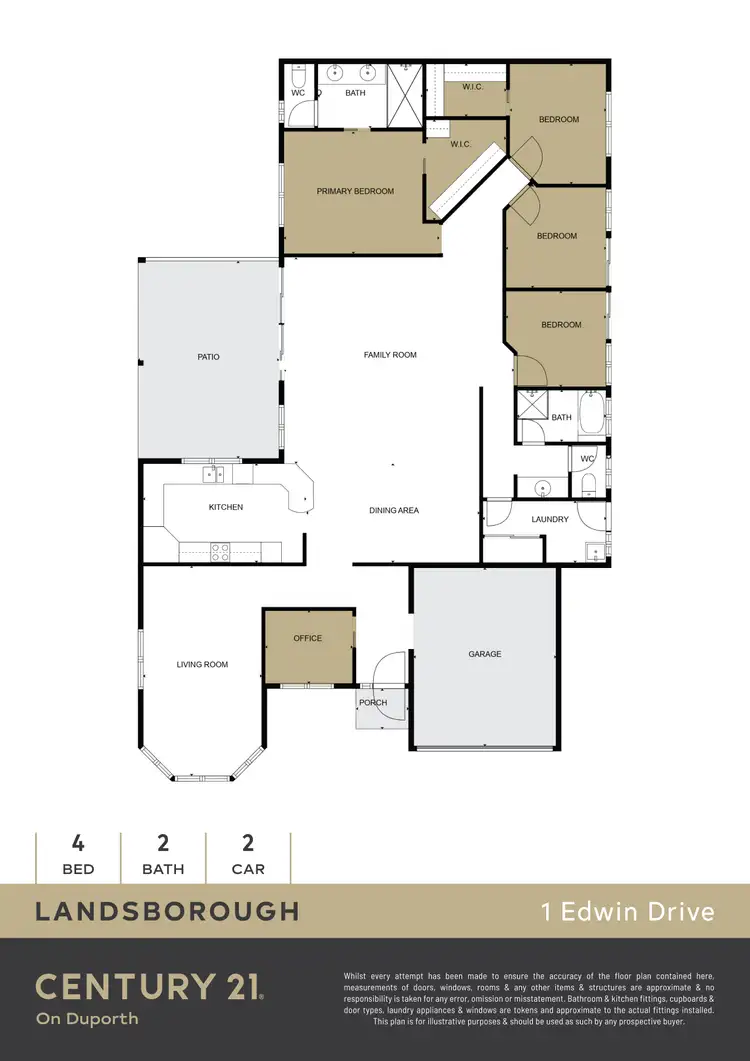 Floorplan of Homely house listing, 1 Edwin Drive, Landsborough QLD 4550
