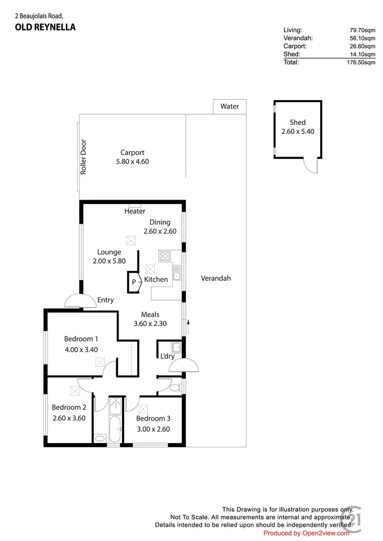 Floorplan of Homely house listing, 2 Beaujolais Road, Old Reynella SA 5161
